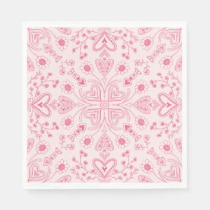 Boho Valentine Garden Napkins