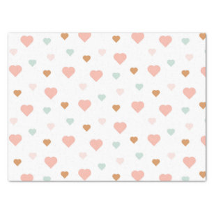 Valentine's Day Tissue Paper Love Gold Heart | Zazzle
