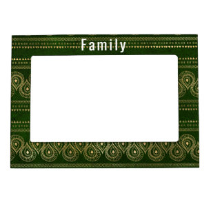 Boho Vibe Green Customizable Magnetic Frame