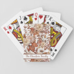 Boho Vintage Autumn Terracotta Floral Bouquet Playing Cards at Zazzle