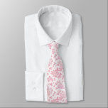 Boho vintage country chic white pink roses floral neck tie<br><div class="desc">Boho vintage country chic white and pink roses floral watercolor leaves romantic rose flowers design. This stylish country chic flower pattern is perfect for any classy and sophisticated stylish girl. This design is perfect for a trendy and stylish party event. Design with your message and information. All designs are printed....</div>