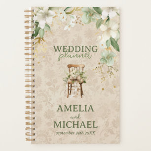Boho Vintage Floral Botanical Wedding Planner