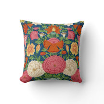 Boho Vintage Floral Pillow