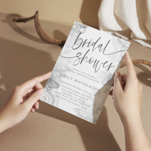 Boho Vintage Garden & Butterfly Wedding Invitation