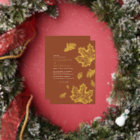 Boho Vintage Leaves Rustic Fall Terracotta Wedding