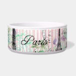 Boho vintage manequim black pink roses floral bowl<br><div class="desc">Boho vintage manequim with black and pink roses floral watercolor leaves romantic rose flowers design. This country chic geometric flower pattern is perfect for any classy and sophisticated stylish girl. This design is perfect for a trendy and stylish party event. Design with your message and information. All designs are printed....</div>