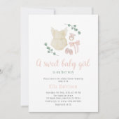 Boho Vintage Outfit Baby Shower Invitation (Front)