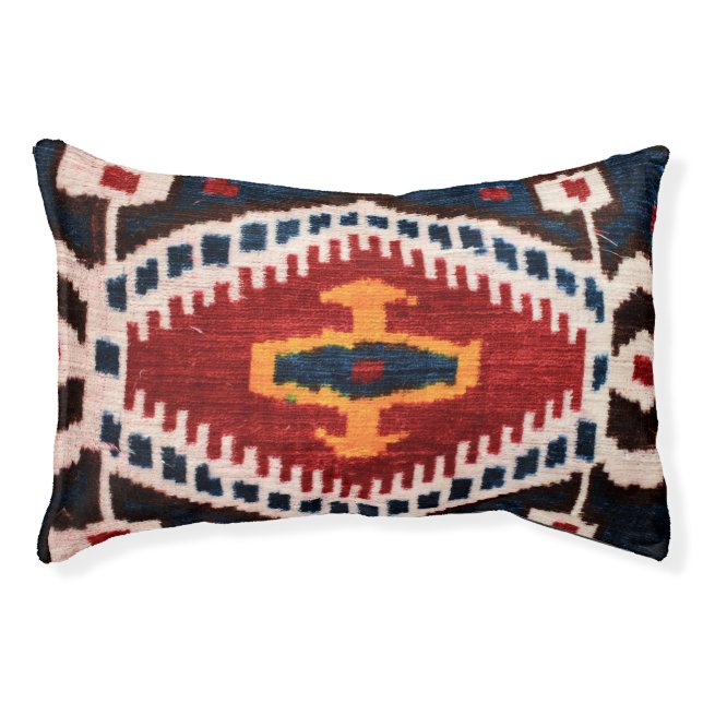 Boho Vintage Rug Dog Bed (Front)