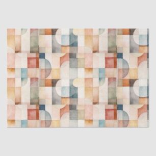 Boho Watercolor Abstract Art Tissue Paper