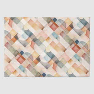 Boho Watercolor Abstract Art Tissue Paper