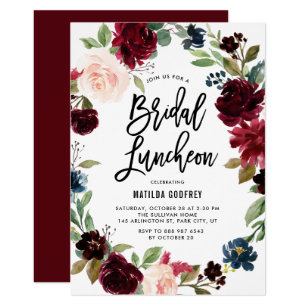 bridal luncheon invitations zazzle