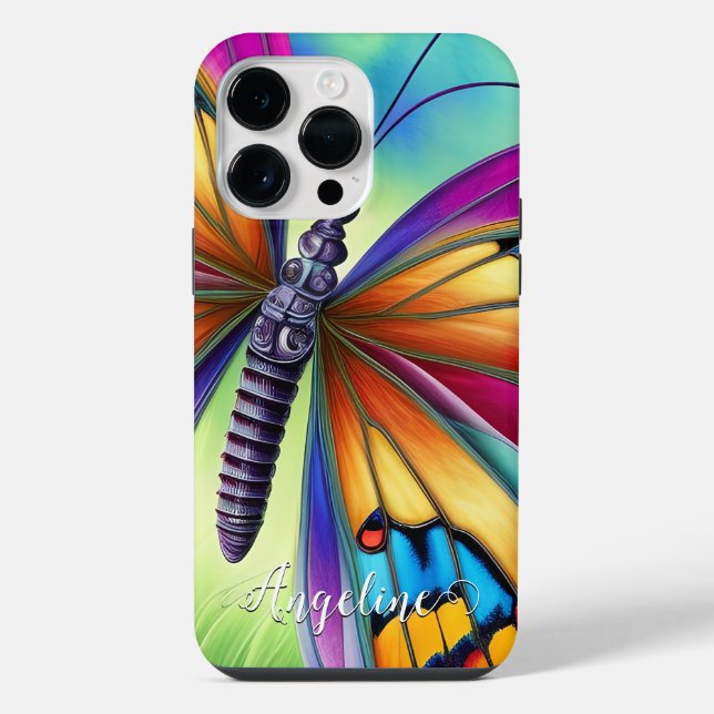 Boho Watercolor Butterfly iPhone Case (Back)