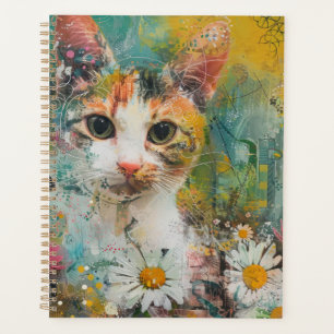 Boho Watercolor Cats – Earthy Feline Art (3) Planner