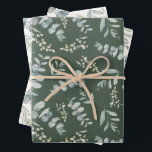 Boho Watercolor Eucalyptus Greenery Wedding Wrapping Paper Sheets<br><div class="desc">This is a pretty watercolor design inspired by eucalyputus and foliage created for those special moments. Great for weddings,  anniversaries and more.</div>