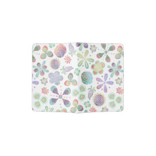 Boho Watercolor Floral Passport Holder