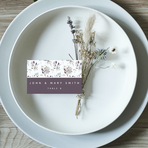 Boho Watercolor Floral Wedding Place Cards