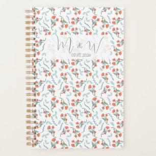 Boho Watercolor Floral Wedding Planner