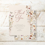 Boho Watercolor Floral Wildflower Baby Shower Thank You Card<br><div class="desc">Boho Watercolor Floral Wildflower Baby Shower Thank You Card.</div>