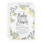 Boho Watercolor Lemon Wreath Baby Shower