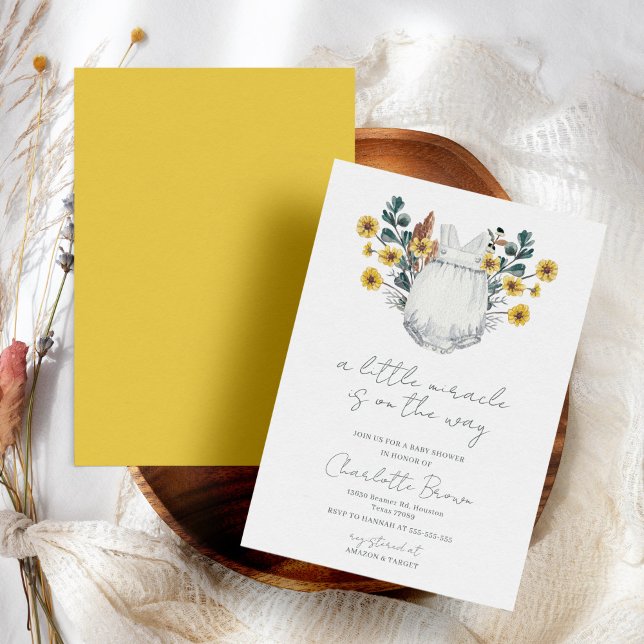 Boho Watercolor Neutral Baby Shower Invitation (Creator Uploaded)