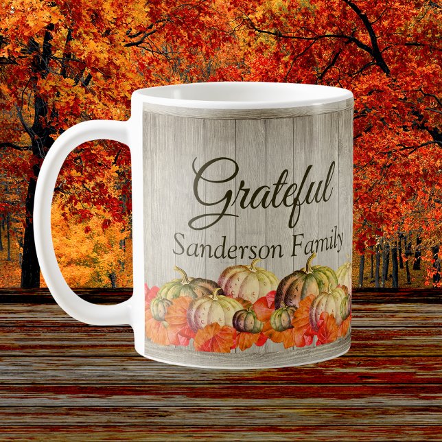 BOHO Watercolor Pumpkin Fall Thanksgiving  Coffee Mug (Creator Uploaded)