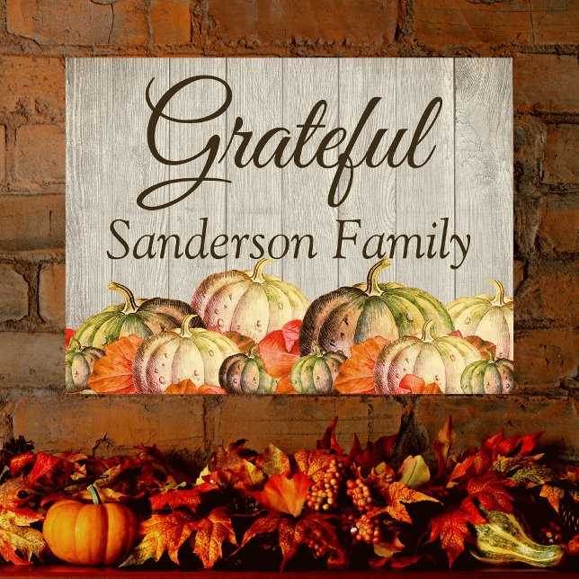 BOHO Watercolor Pumpkin Fall Thanksgiving Party Poster (Creator Uploaded)