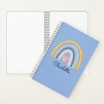 Boho Watercolor Rainbow Kid&#39;s Personalized  Notebook at Zazzle