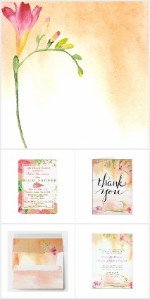 Boho Watercolor Wedding