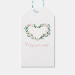 Boho Watercolor Wedding Favor Tags