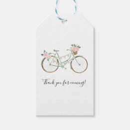 Boho Watercolor Wedding Favor Tags