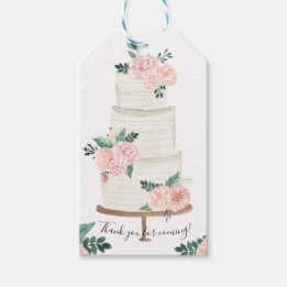 Boho Watercolor Wedding Favor Tags