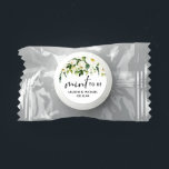 Boho Watercolor White Flowers Mint To Be Wedding Life Saver® Mints<br><div class="desc">It's mint to be! Add these elegant botanical personalized wedding mints. It features watercolor white flowers and greenery with elegant calligraphy. Personalize these white floral mint to be wedding favors by adding names and the wedding date. These custom floral wedding mints will also be perfect for bridal showers.</div>