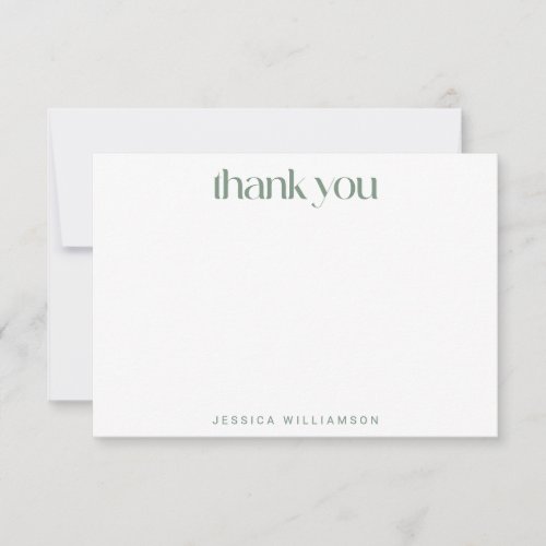 Boho Watercolor Wildflower Custom Bridal Shower  Thank You Card