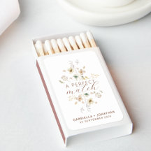 Boho Watercolor Wildflower Wedding Favor