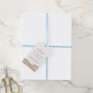 Boho Watercolour Abstract   Gentle Fawn Welcome  Gift Tags