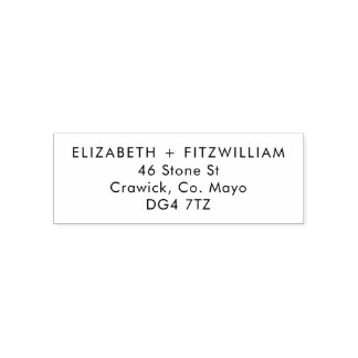 Boho Watercolour Abstract | Wedding Return Address Self-inking Stamp