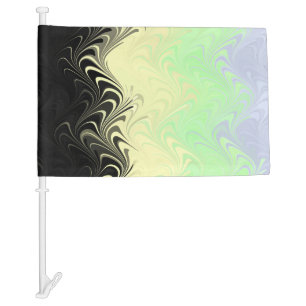 Boho Wavy Marbled Abstract Cassgender Pride Flag