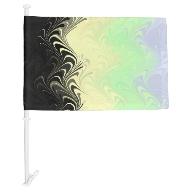 Boho Wavy Marbled Abstract Cassgender Pride Flag (Front)