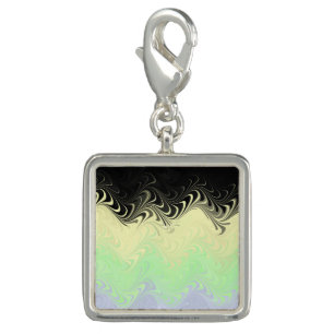 Boho Wavy Marbled Abstract Cassgender Pride Flag Charm