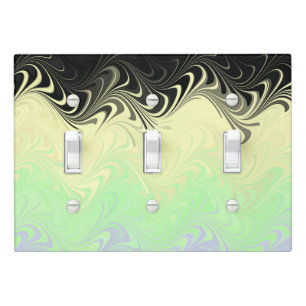Boho Wavy Marbled Abstract Cassgender Pride Flag Light Switch Cover
