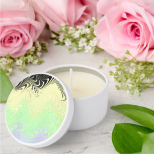 Boho Wavy Marbled Abstract Cassgender Pride Flag Mini Candle Favors