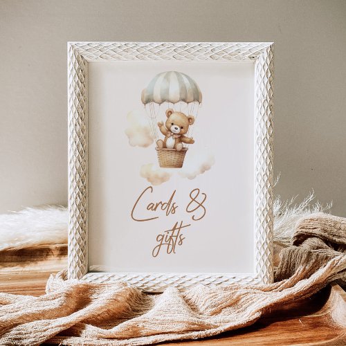 Boho We can bearly wait Cards and Gifts Poster