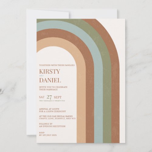 Boho Wedding Arch Wedding Invitation