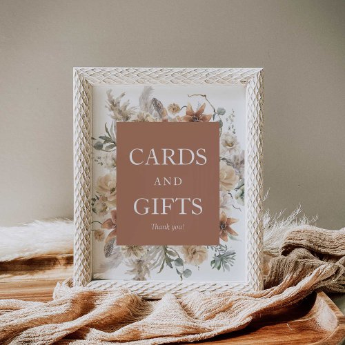 Boho Wedding Cards and Gifts Print