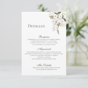 Boho Wedding Details Enclosure Card