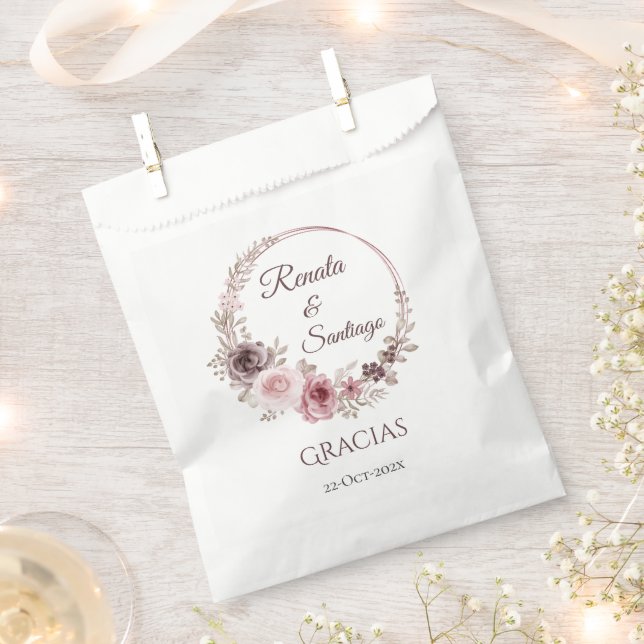 Boho Wedding Favor Bag (Clipped)