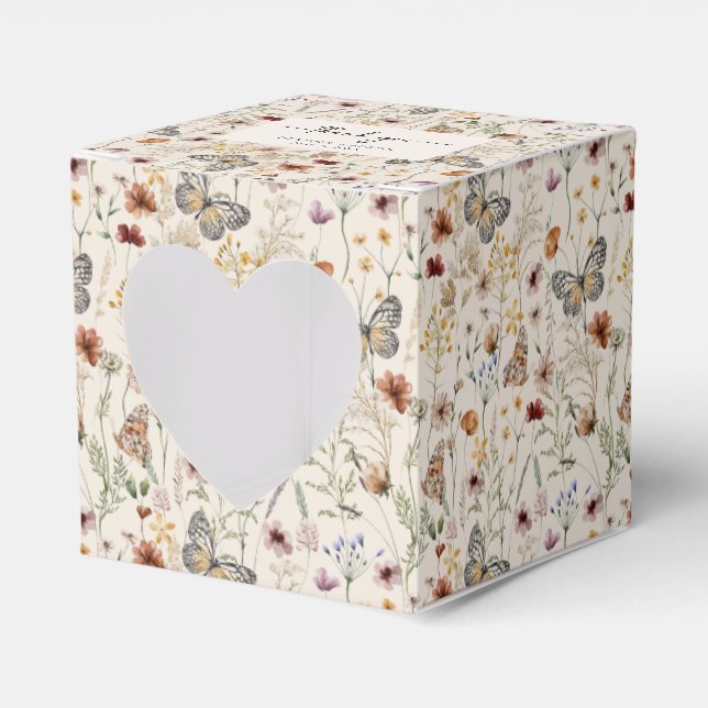 Boho Wedding Favor Box (Front Side)