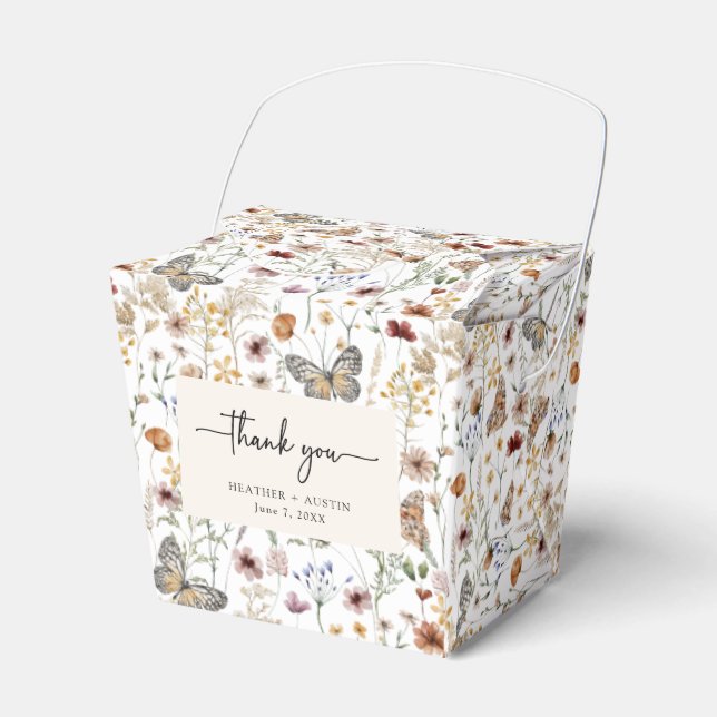 Boho Wedding Favor Box (Front Side)