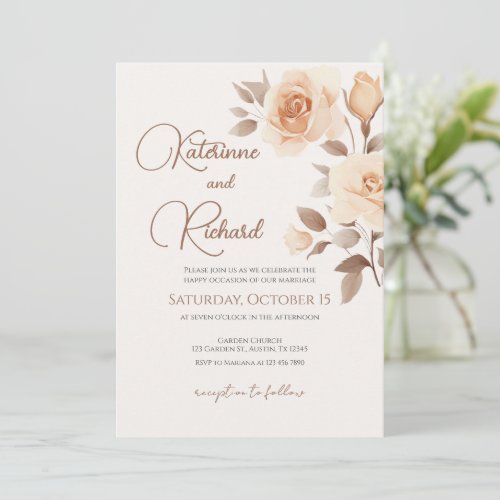 Boho Wedding Invitation