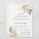 Boho Spanish Wedding Invitation